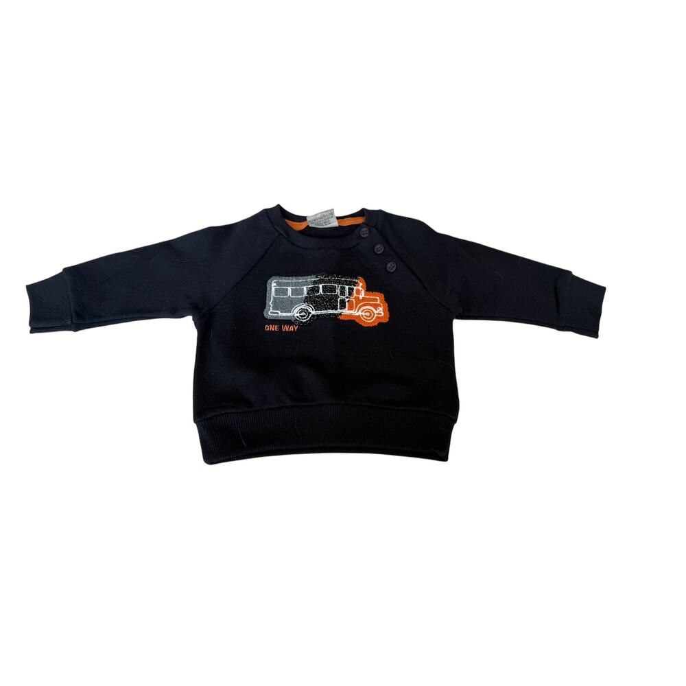 Milon Baby Navy Blue/Brown Long Sleeve Tee And Pajama Two Piece Set Size 3 month - Picture 5 of 11